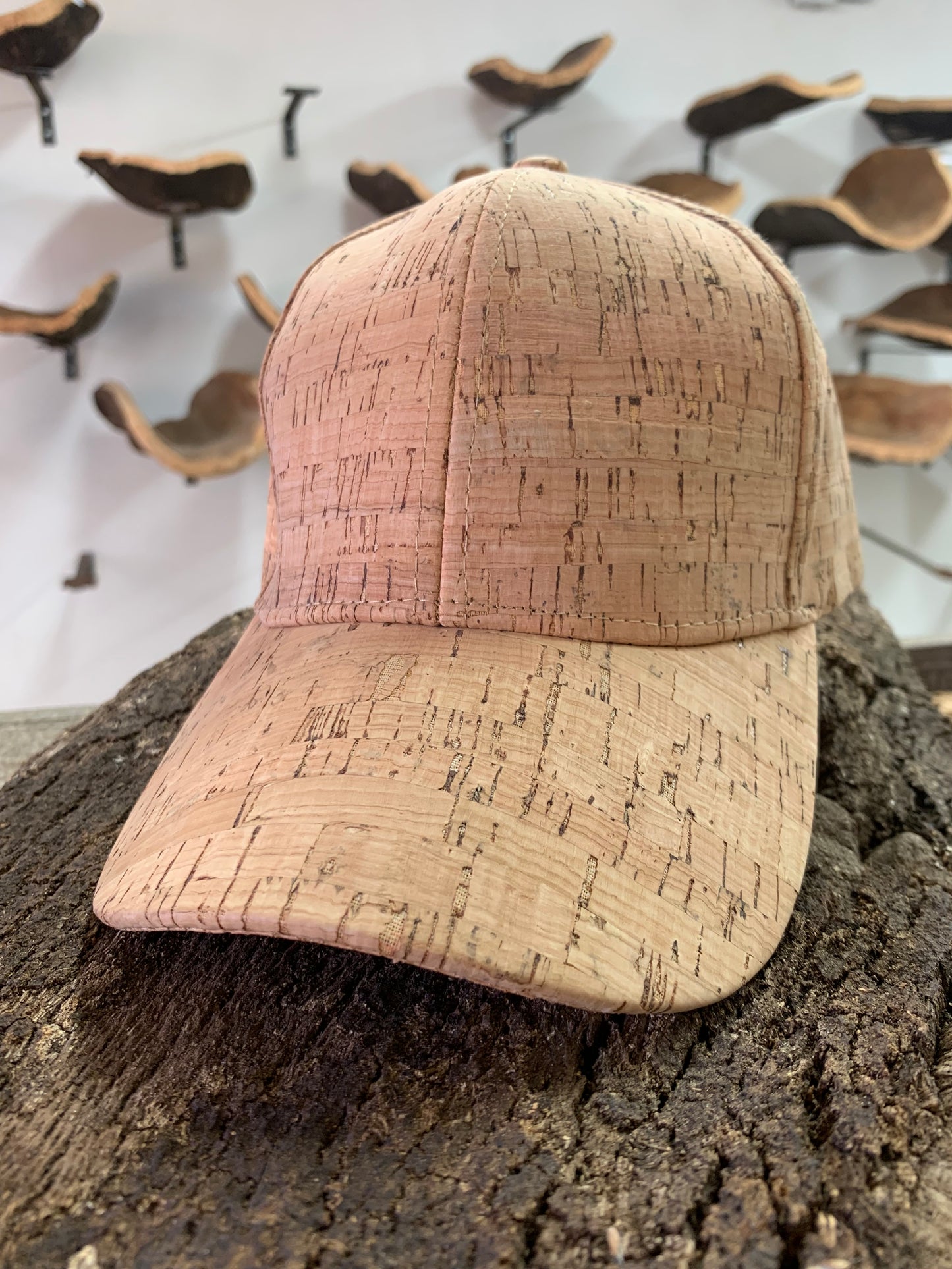 Casquette en liège naturel vu de face