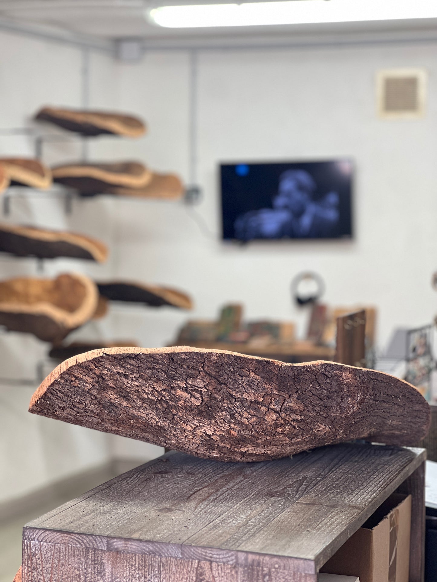 Fabriquées à la main en utilisant du liège prélevé localement dans les forêts corses, ces coupes sont taillées au couteau pour obtenir des formes et des textures uniques. Elles peuvent être utilisées comme des milieux de table pour contenir des fruits ou comme des corbeilles pour contenir d'autres objets.