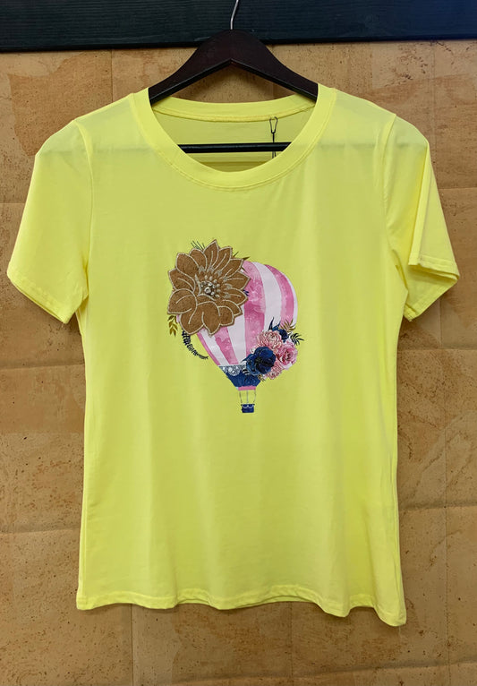 Tee shirt jaune SUBERIS