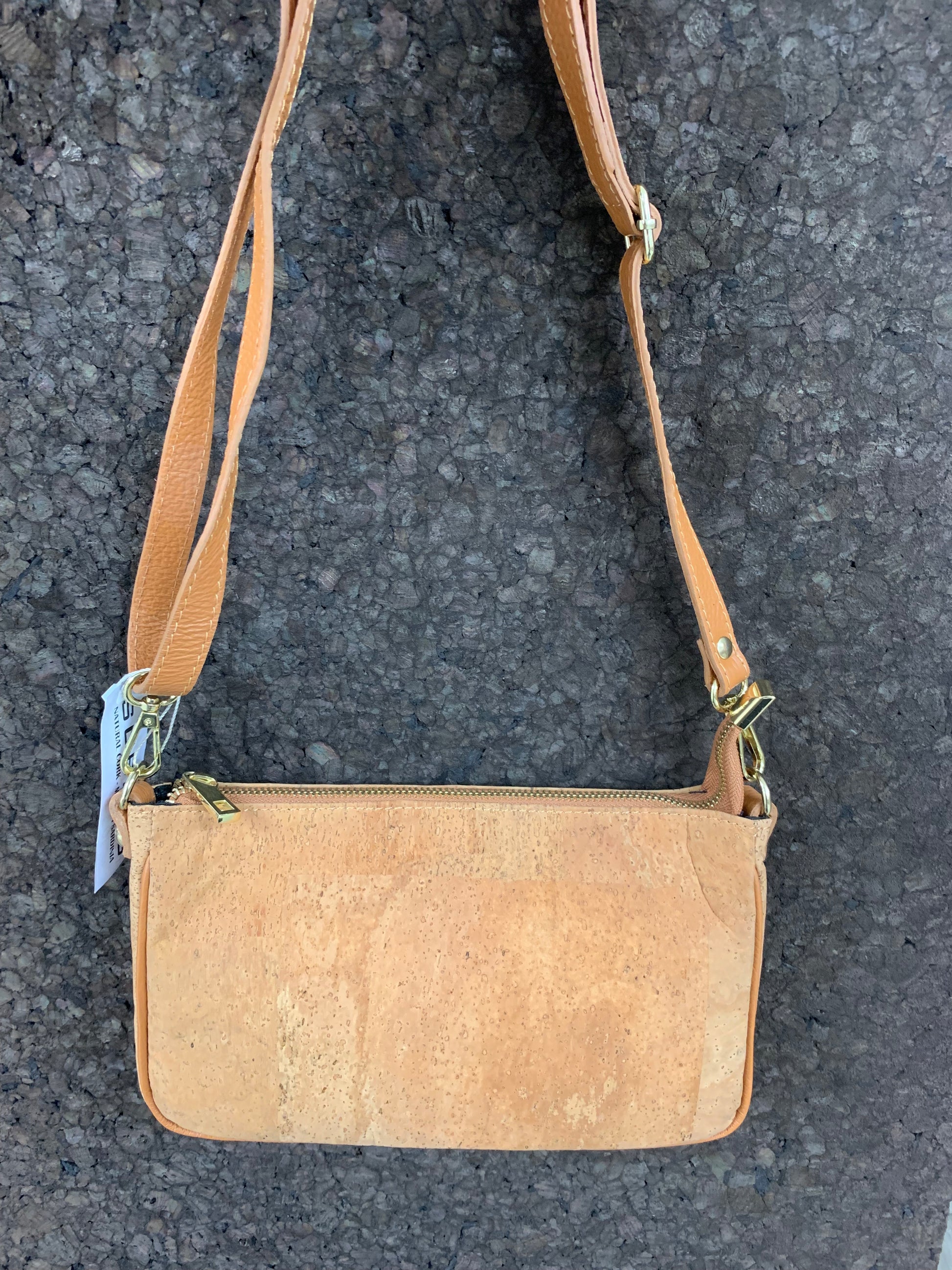 Sac à main en liège bandoulière couleur liège naturel Suberis Lady